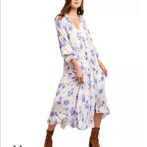Free People maxi dress with slip